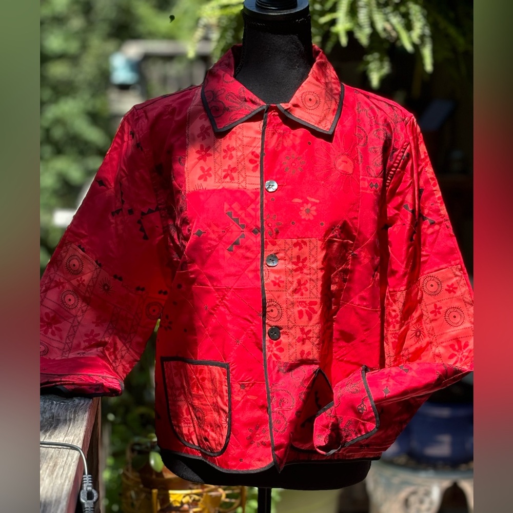 NWT Vintage Chico’s 💯 Silk Jacket